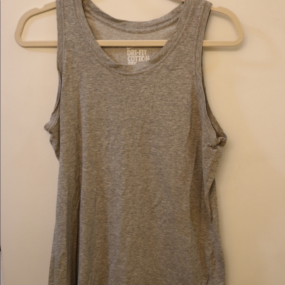 Nike Plain Gray Tank Top